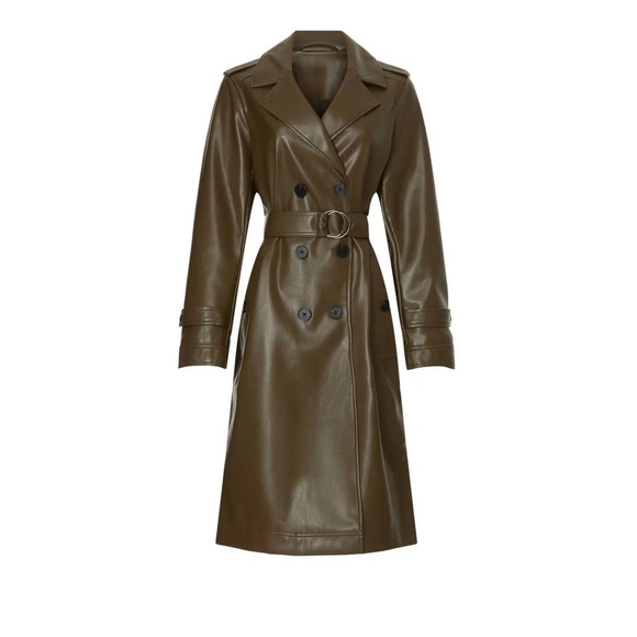 Marissa Webb Olive Trench Coat - Picture 2 of 11